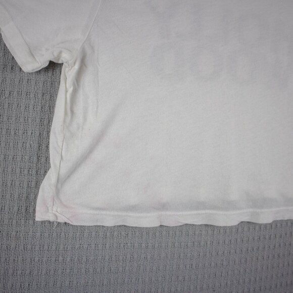 Hollywood Vintage Crop Top Wide Womens Spellout Large - Picture 7 of 8